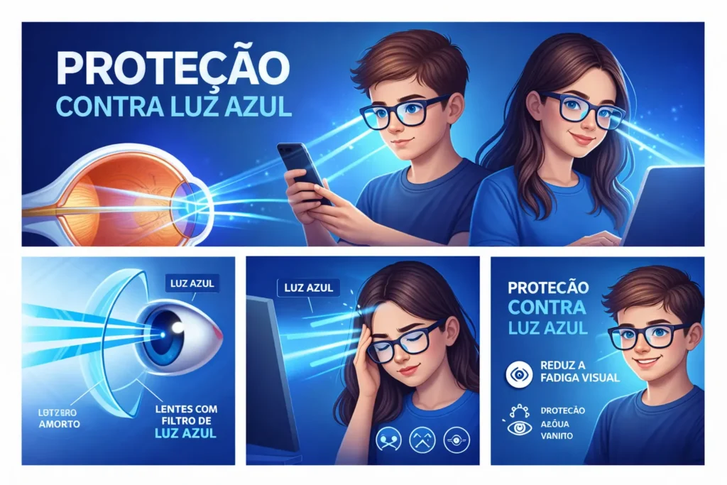 Proteção contra Luz Azul